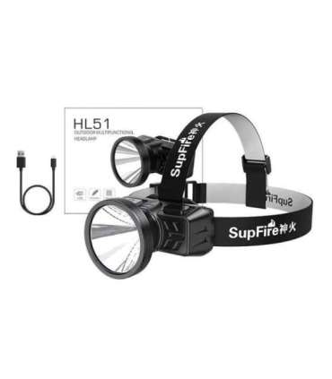 Headlamp Superfire HL51, 160lm, USB