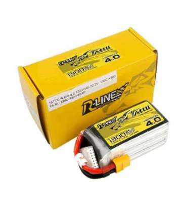 Tattu R-Line 4.0 1300mAh 22.2V 130C 6S1P XT60 Battery