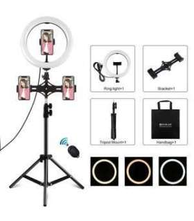 Tripod Mount Puluz with 26cm LED Ring Vlogging 1,1m  PKT3070B
