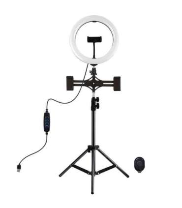 Tripod Mount Puluz with 26cm LED Ring Vlogging 1,1m  PKT3070B