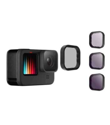 Lens filter set ND 8/16/32 Telesin for GoPro Hero 9 / Hero 10 / Hero 11 / Hero 12 (GP-FLT-902)