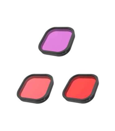 Lens waterproof filter set Telesin for GoPro Hero 9 / Hero 10 / Hero 11 / Hero 12 (GP-FLT-904)