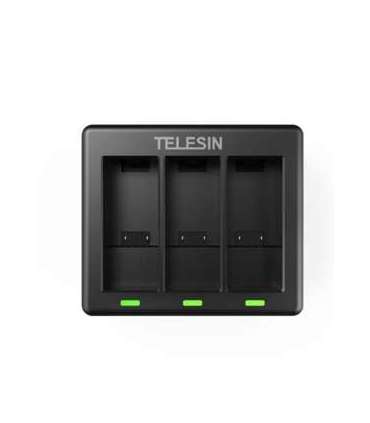 3-slot charger Telesin for GoPro Hero 12 / Hero 11 / Hero 10 / Hero 9