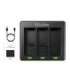 3-slot charger Telesin for GoPro Hero 12 / Hero 11 / Hero 10 / Hero 9