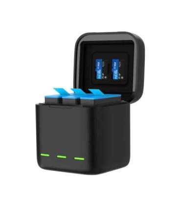 3-slot charger box Telesin  for GoPro Hero 12 / Hero 11 / Hero 10 / Hero 9