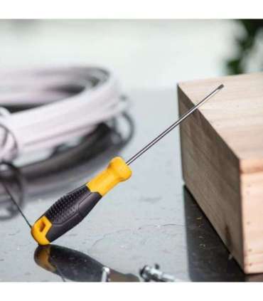 Slotted Screwdriver 3x100mm Deli Tools EDL6331001 (yellow)