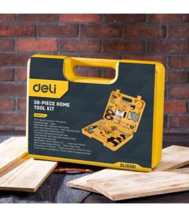 Household Tool Set 38 pcs Deli Tools EDL1038J