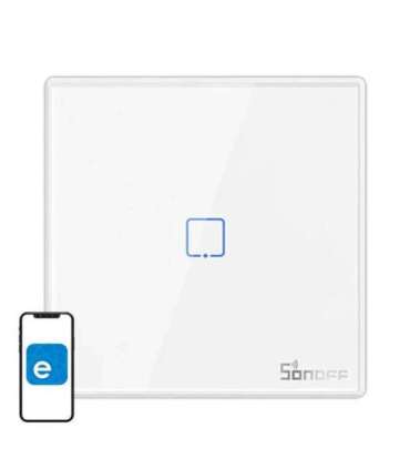 Smart Wireless Wall Switch Sonoff T2EU1C-RF 433MHz (1-channel)