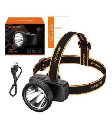 Headlight Superfire HL55, 150lm, USB-C