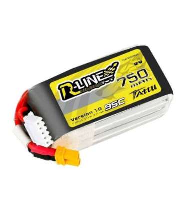 Battery Tattu R-Line 750mAh 14.8V 95C 4S1P JST-XHR