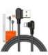 Angle USB Lightning Cable Mcdodo CA-4671 LED, 1.2m (Black)
