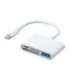 Lightning to USB OTG adapter Joyroom S-H142 SD card reader, microSD (white)