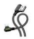 USB to Lightning cable, Mcdodo CA-4673, angled, 1.8m (black)