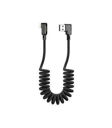 USB to Lightning cable, Mcdodo CA-7300, angled, 1.8m (black)