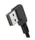 USB to Lightning cable, Mcdodo CA-7300, angled, 1.8m (black)