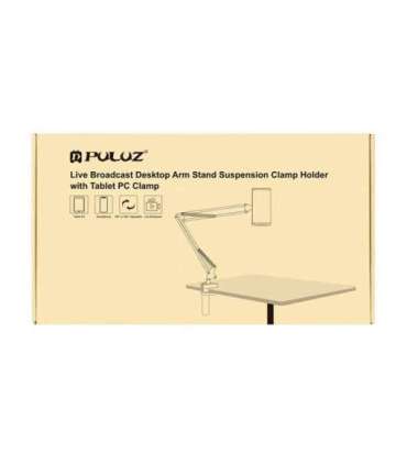Desk stand Puluz with phone/tablet holder (black)