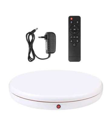 Rotating display stand Puluz 45 cm (white)