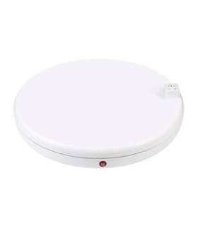Rotating display stand Puluz with power socket 45 cm (white)