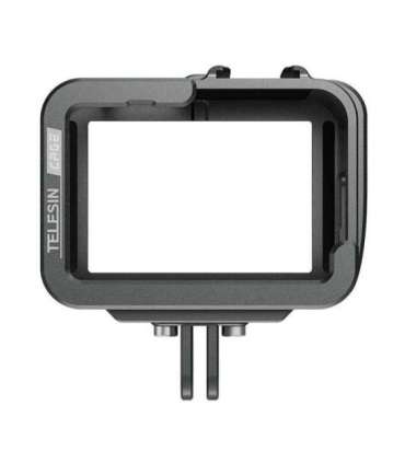 TELESIN Aluminum cage for GoPro Hero 12/11/10/9 +vertical adapter