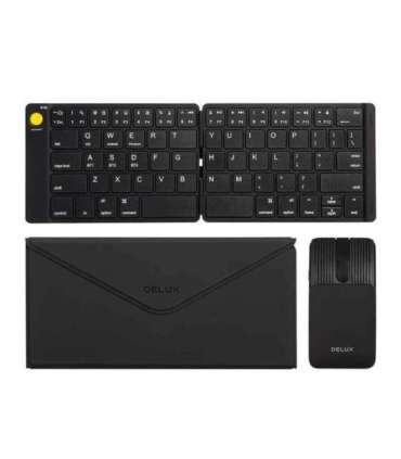 Set Wireless foldable Keyboard Delux KF10 and mouse MF10PR