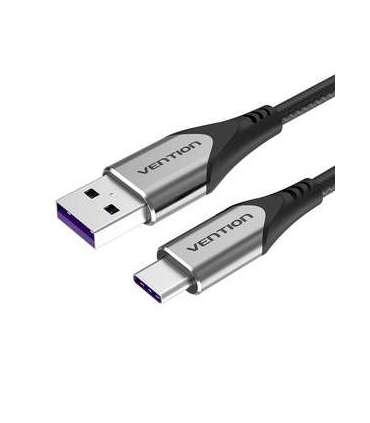 Cable USB-C to USB 2.0 Vention COFHG FC 5A 1.5m (grey)
