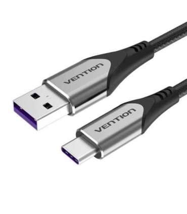 Cable USB-C to USB 2.0 Vention COFHG FC 5A 1.5m (grey)