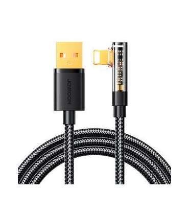 Angle Cable to USB-A / Lightning / 1.2m Joyroom S-UL012A6 (black)