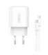 Fast charger Foneng 1x USB EU40 + USB C to Lightning cable