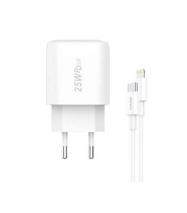 Fast charger Foneng 1x USB EU40 + USB C to Lightning cable