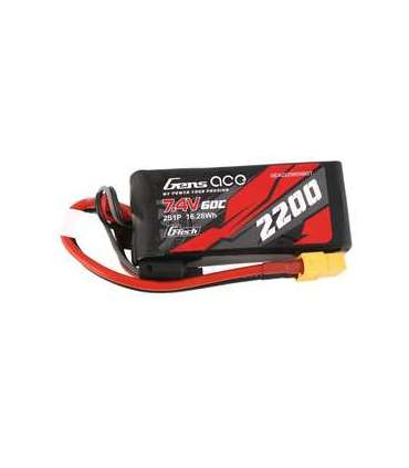 GensAce G-Tech LiPo 2200mAh 7.4V 60C 2S1P XT60 Battery