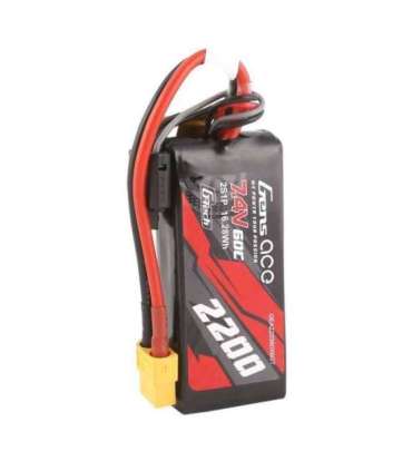 GensAce G-Tech LiPo 2200mAh 7.4V 60C 2S1P XT60 Battery