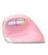 Wireless Vertical Mouse Delux M618Mini DB BT+2.4G 2400DPI (pink)