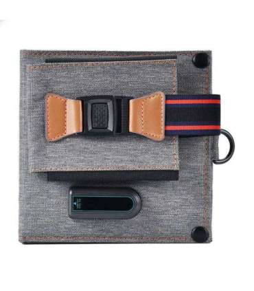 Foldable solar charger Choetech SC004 14W, 1xUSB (grey)