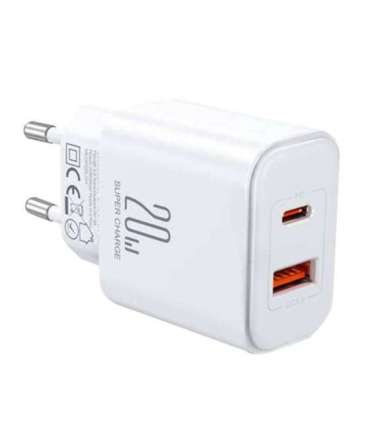 Charger Flash Joyroom  JR-TCF05, (EU) 20W A+C (white)