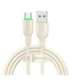 USB to USB-C Cable Mcdodo CA-4750 with LED light 1.2m (beige)
