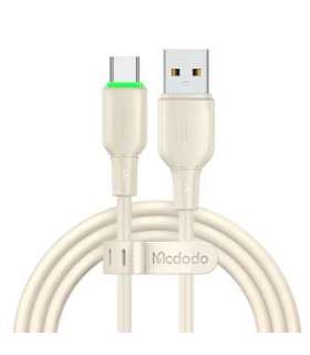 USB to USB-C Cable Mcdodo CA-4750 with LED light 1.2m (beige)