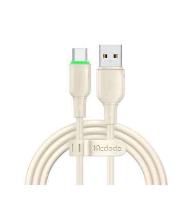 USB to USB-C Cable Mcdodo CA-4750 with LED light 1.2m (beige)
