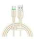 USB to USB-C Cable Mcdodo CA-4750 with LED light 1.2m (beige)