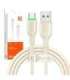 USB to USB-C Cable Mcdodo CA-4750 with LED light 1.2m (beige)