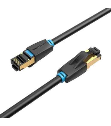 Network Cable CAT8 SFTP Vention IKABF RJ45 Ethernet 40Gbps 1m Black