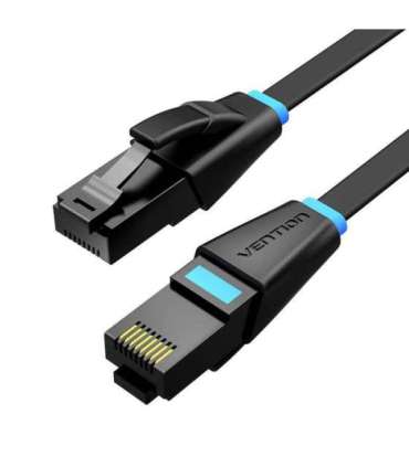 Flat Network Cable UTP CAT6 Vention IBJBX RJ45 Ethernet 1000Mbps 50m Black