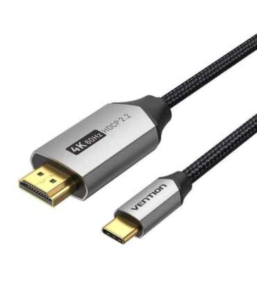 USB-C do HDMI 2.0 cable Vention CRBBH 2m, 4K 60Hz (black)