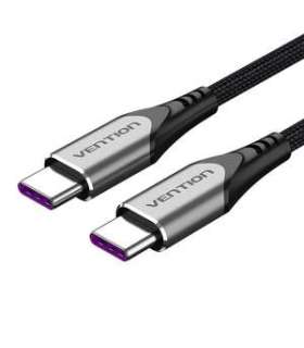 USB-C 2.0 to USB-C Cable Vention TAEHG 1.5m PD 100W Gray