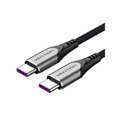 USB-C 2.0 to USB-C Cable Vention TAEHG 1.5m PD 100W Gray