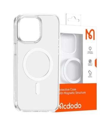 Magnetic case McDodo for iPhone 15 Pro (clear)