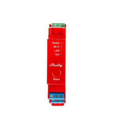 DIN Rail Smart Switch Shelly Pro 1PM with power metering, 1 channel