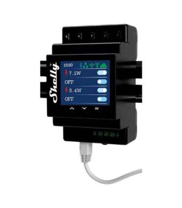 DIN Rail Smart Switch Shelly Pro 4PM with power metering, 4 channels