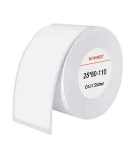 Thermal labels Niimbot stickers 25x60 mm, 110 pcs (White)