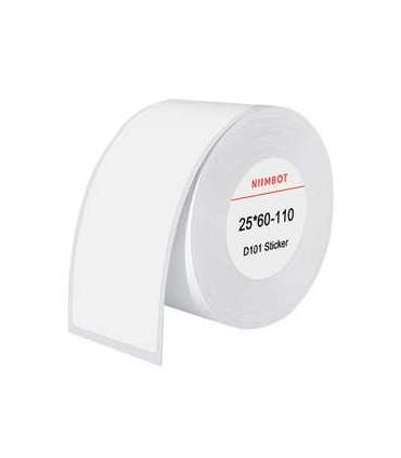 Thermal labels Niimbot stickers 25x60 mm, 110 pcs (White)
