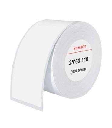Thermal labels Niimbot stickers 25x60 mm, 110 pcs (White)
